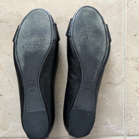 Tory Burch Black Leather Flats - Picture 6 of 6